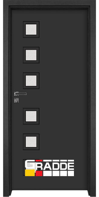 Интериорна HDF врата, модел Gradde Reichsburg, Антрацит Мат